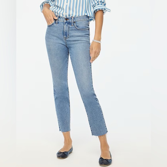 J. Crew Essential Straight Jean in all-day stretch - Picture 2 of 5